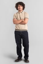 Mens Elasticated Waist Straight fit Jeans