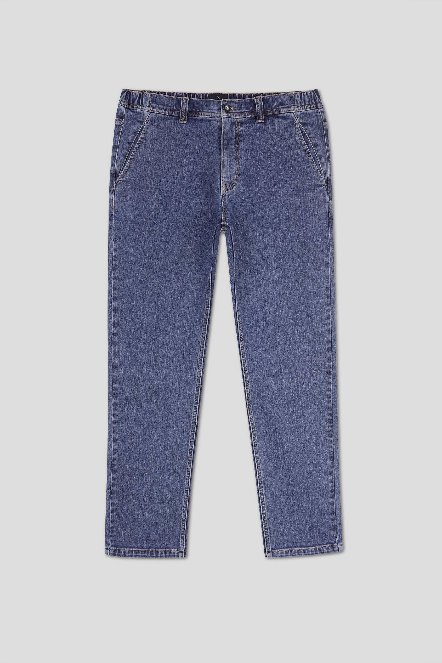 Mens Elasticated Waist Straight fit Jeans