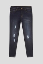 Mens Skinny Fit Distressed Denim Jeans