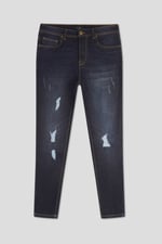 Mens Skinny Fit Distressed Denim Jeans