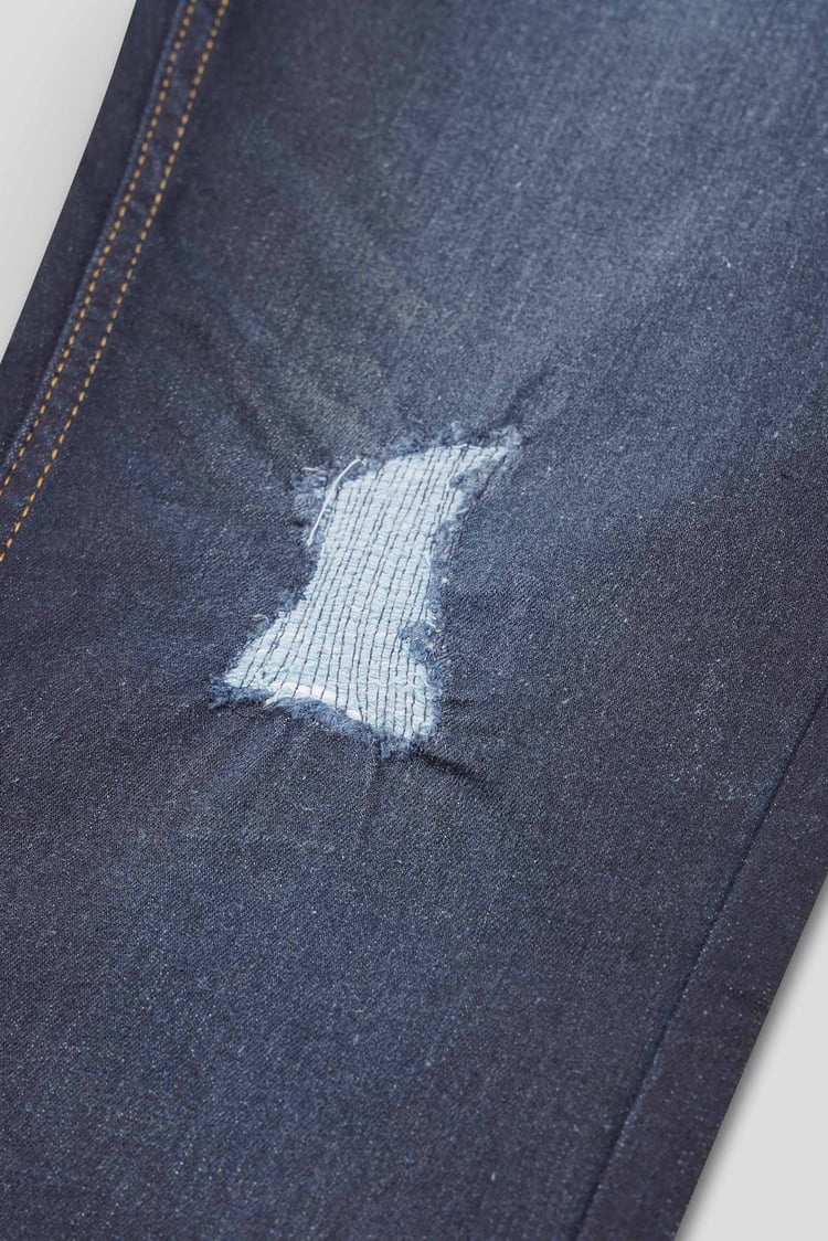 Mens Skinny Fit Distressed Denim Jeans