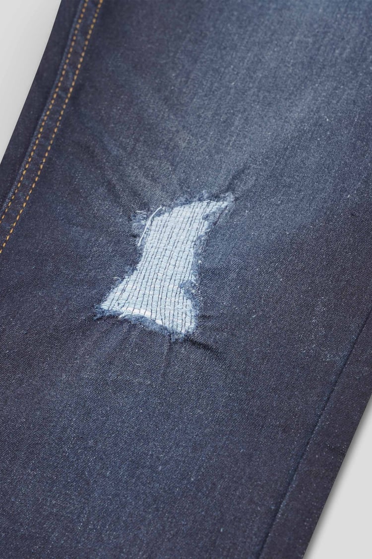 Mens Skinny Fit Distressed Denim Jeans