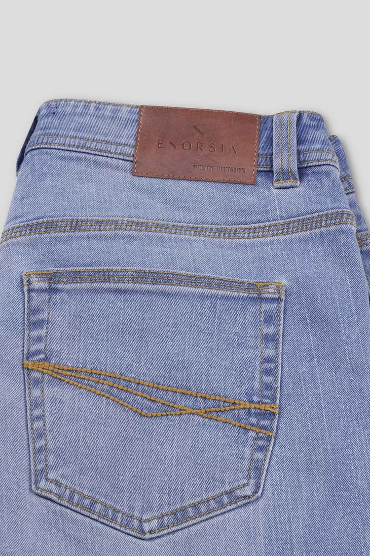 Mens Loose Fit Blue Jeans