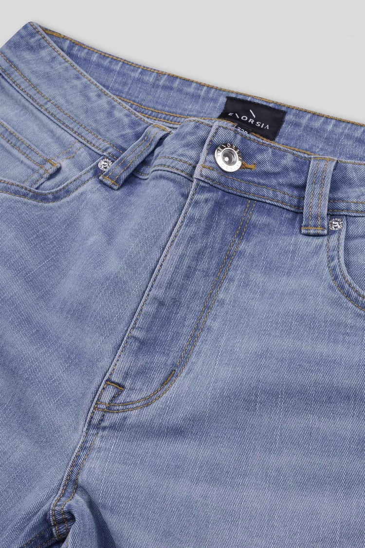 Mens Loose Fit Blue Jeans