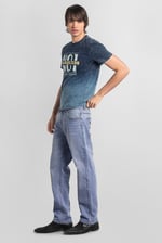 Mens Loose Fit Blue Jeans
