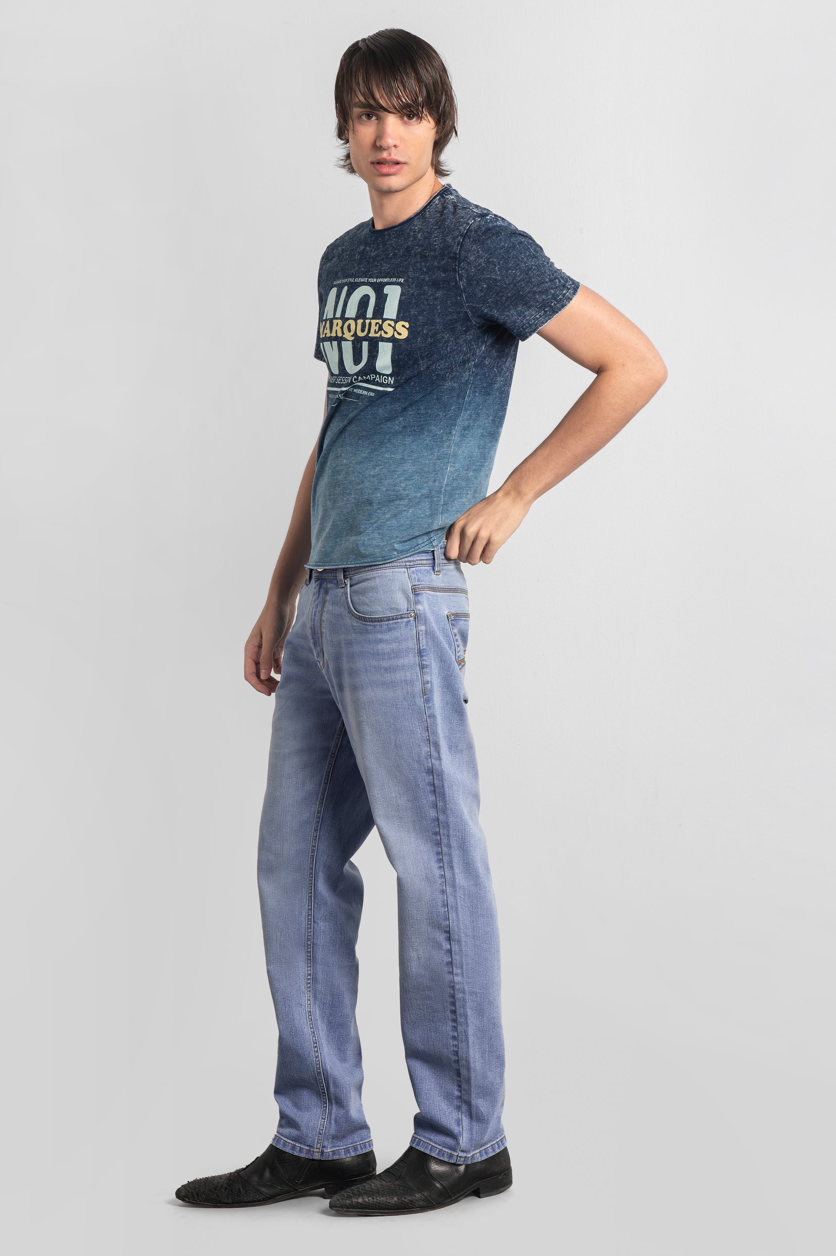 Mens Loose Fit Blue Jeans Mens Loose Fit Blue Jeans