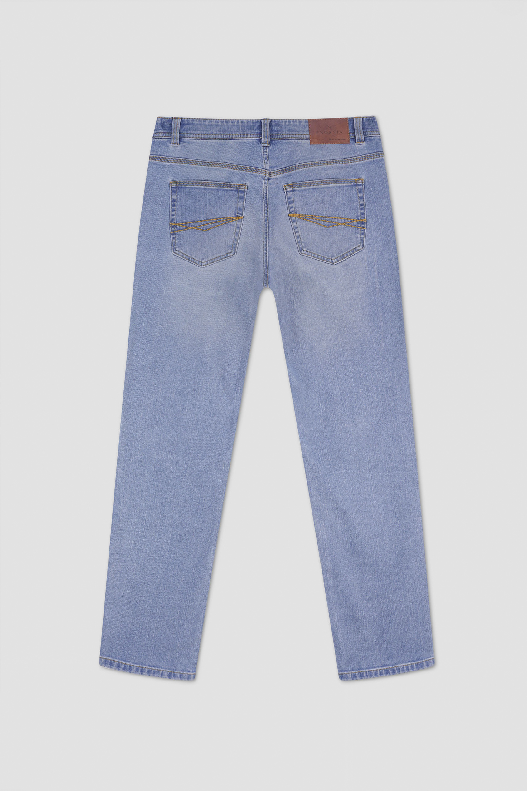 Mens Loose Fit Blue Jeans