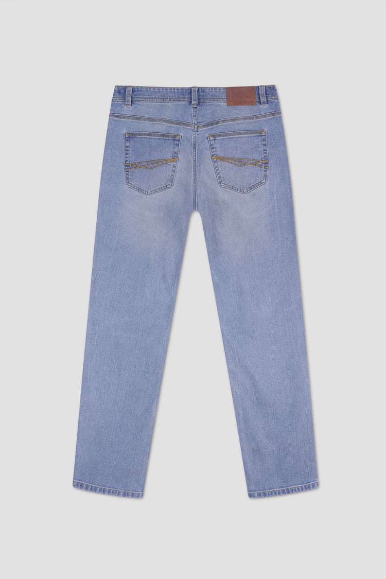 Mens Loose Fit Blue Jeans