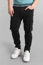 Mens Skinny Fit Cargo Jeans