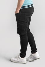 Mens Skinny Fit Cargo Jeans