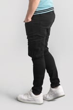 Mens Skinny Fit Cargo Jeans