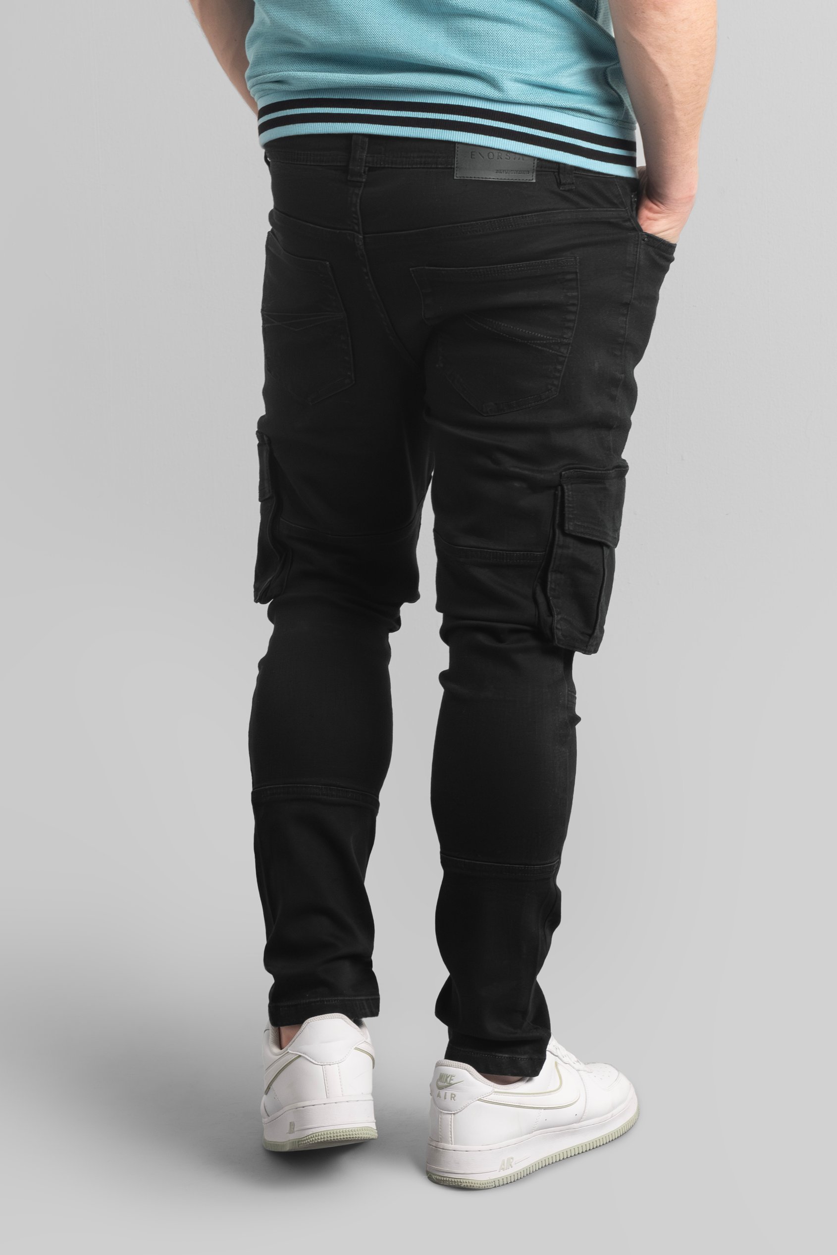 Mens Skinny Fit Cargo Jeans Mens Skinny Fit Cargo Jeans