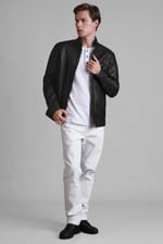 Classic Mens Premium Leather Jacket
