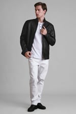 Classic Mens Premium Leather Jacket