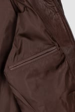 Smart Zip-Up Genuine Leather Biker Jacket