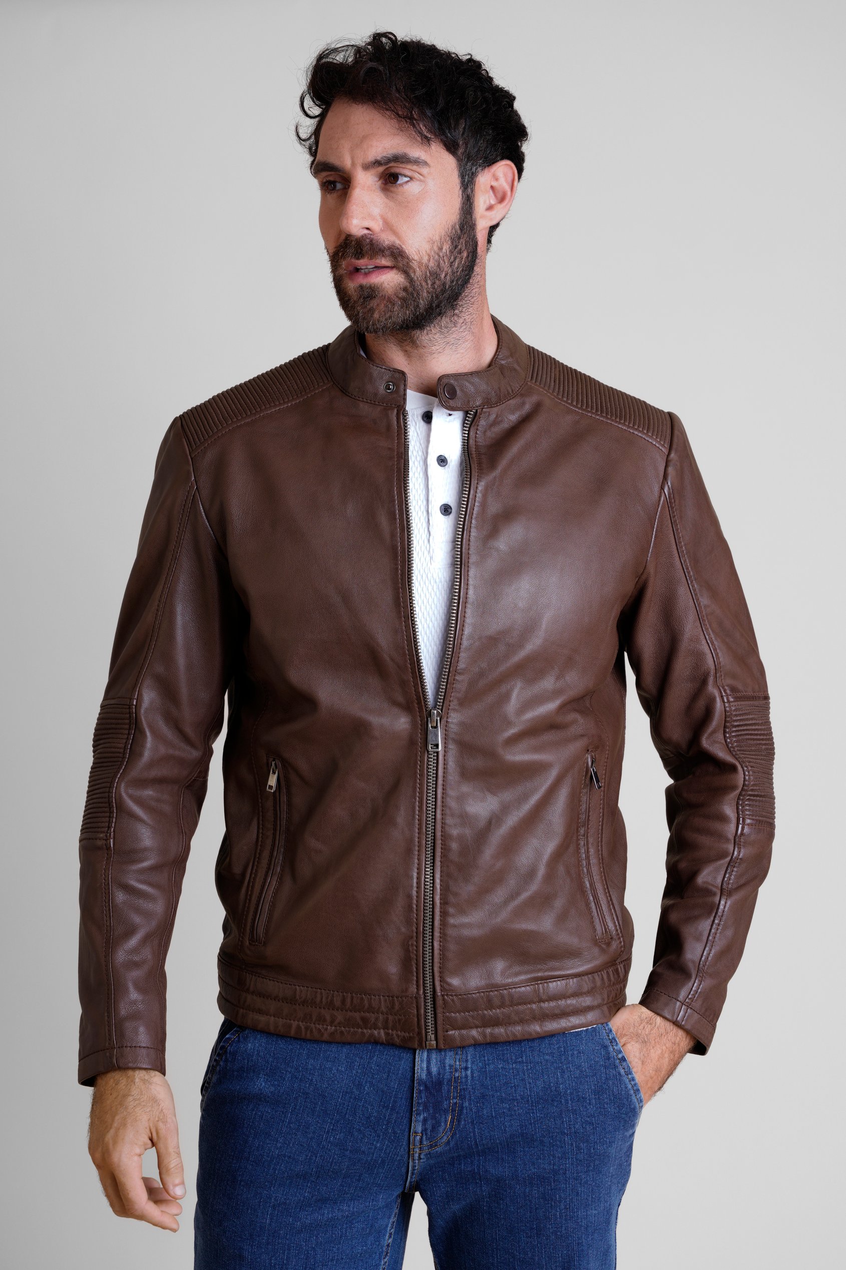 Mens Premium Biker Leather Jacket