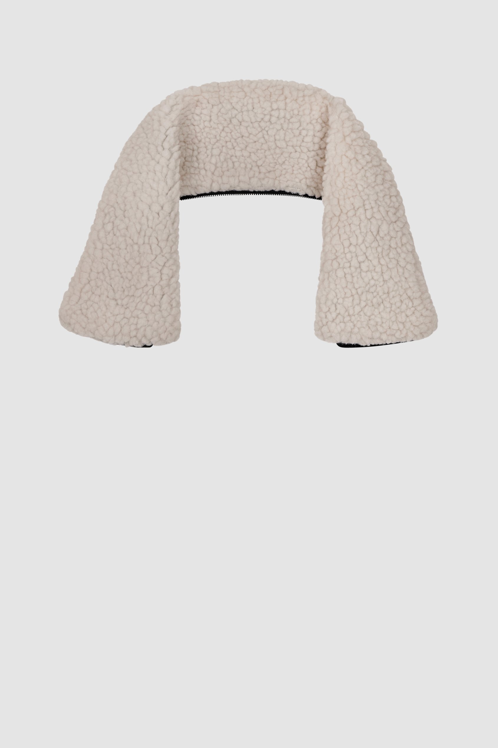 Mens Detachable Borg Collar Genuine Leather Jacket