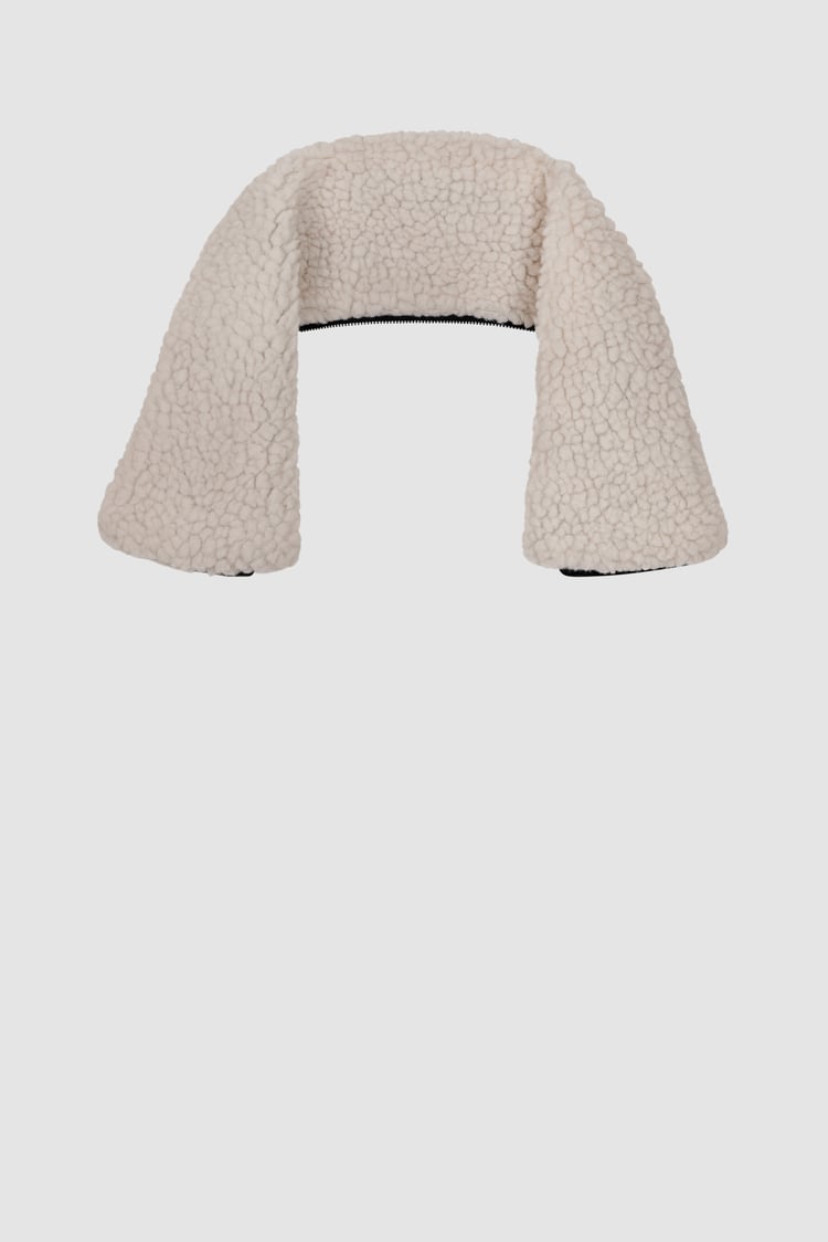 Mens Detachable Borg Collar Genuine Leather Jacket