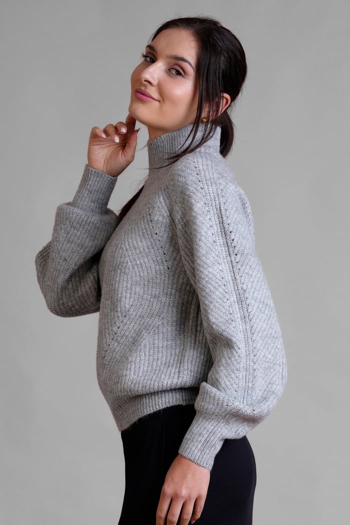 Womens Funnel Neck Jumper