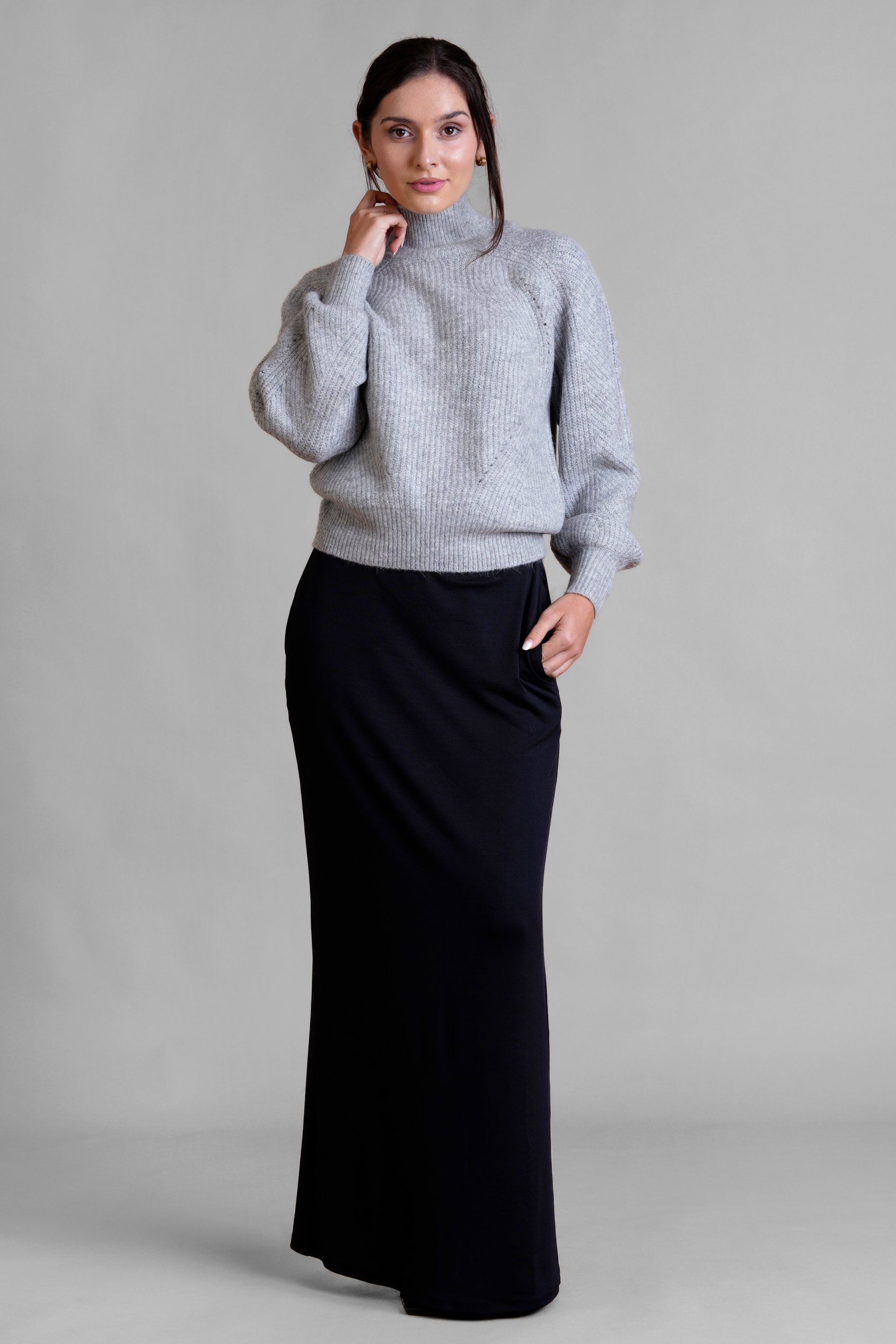 Womens Funnel Neck Jumper
