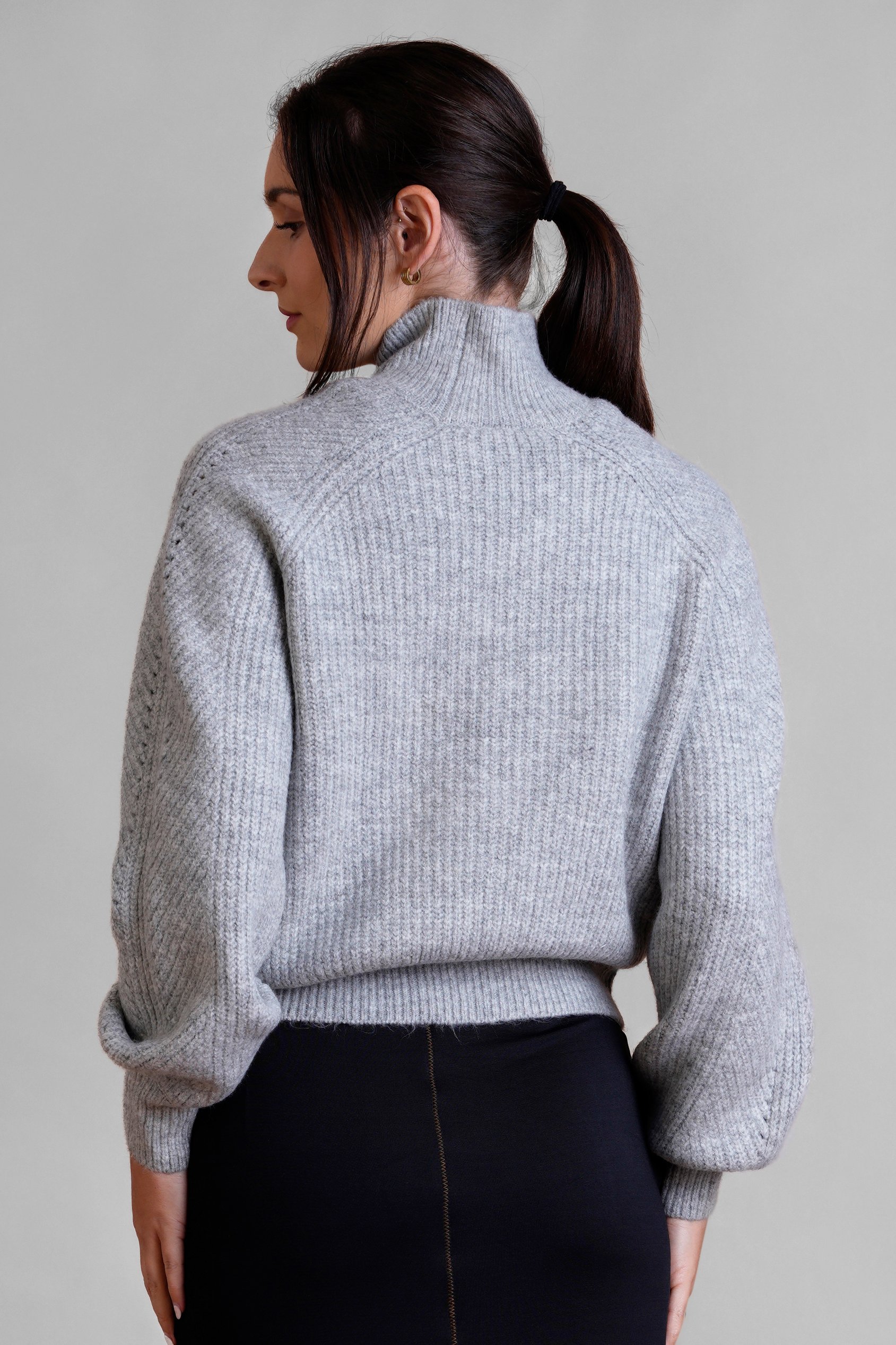 Womens Funnel Neck Jumper