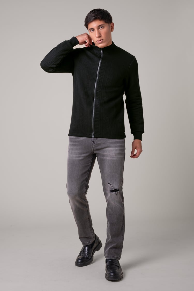 Mens Premium Texture Jersey Jacket