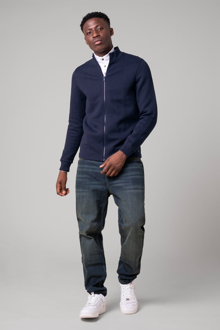 Mens Premium Texture Jersey Jacket