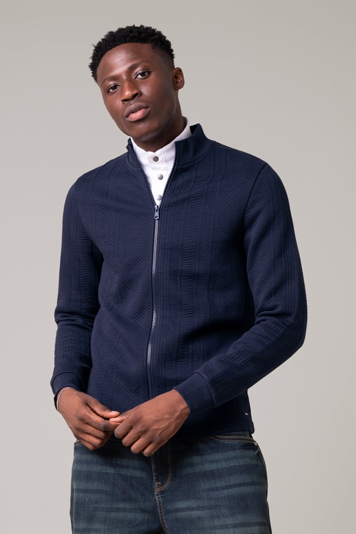 Mens Premium Texture Jersey Jacket