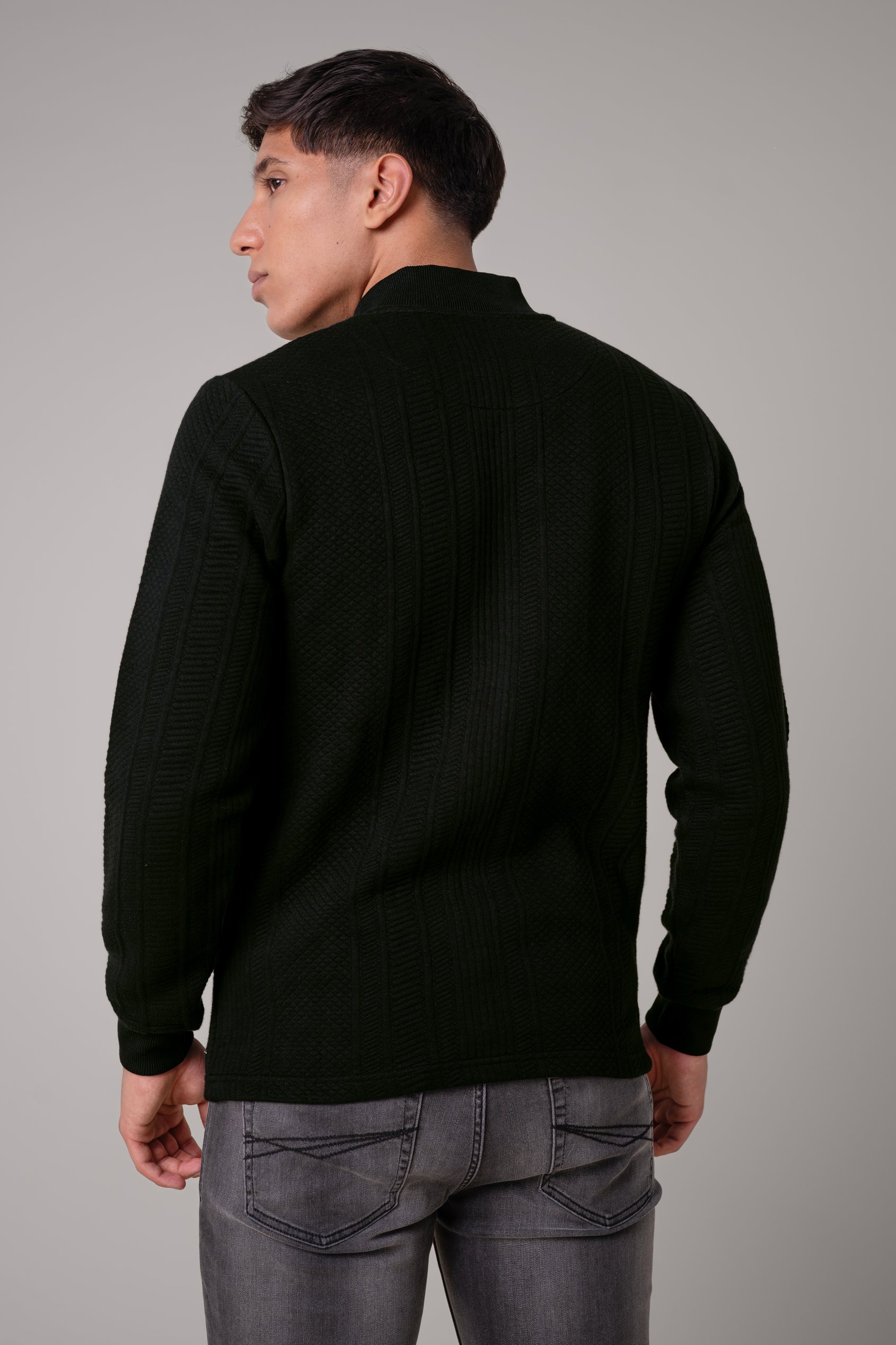 Mens Premium Texture Jersey Jacket