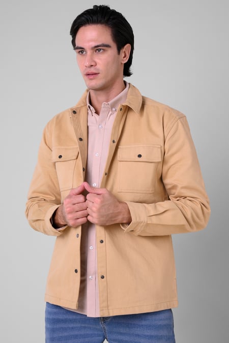 Men's Premium Curry Twill Shacket