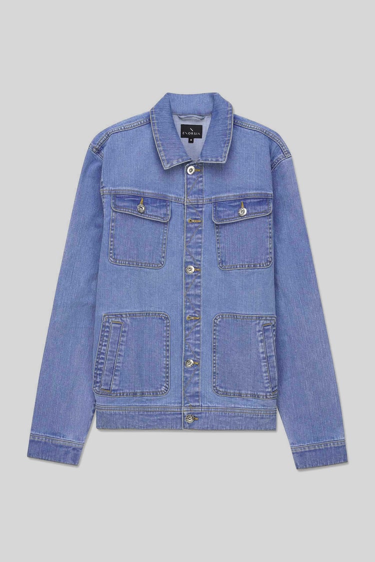 Mens Classic Blue Denim Jacket