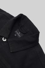 Mens Washed Black Denim Jacket