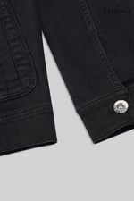 Mens Washed Black Denim Jacket