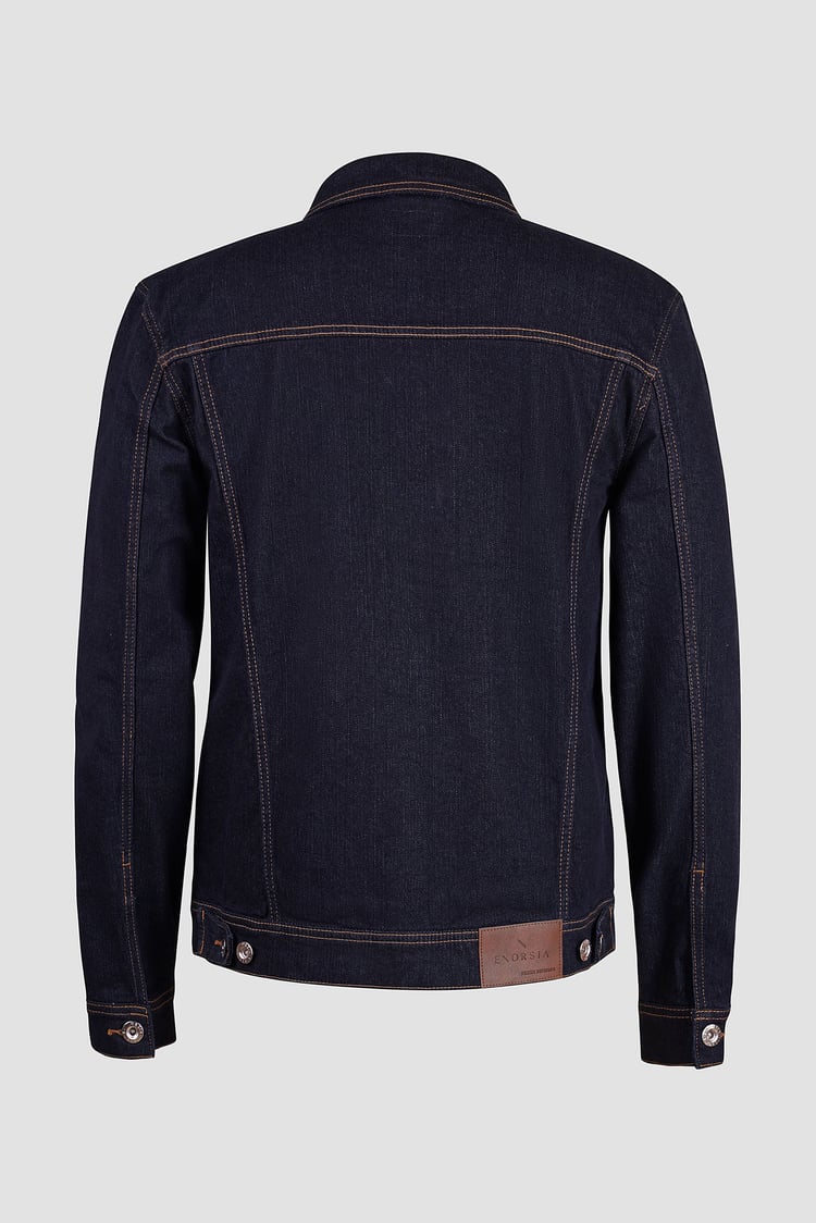 Long Sleeve Raw Denim Jacket