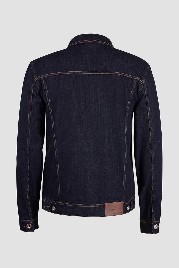 Long Sleeve Raw Denim Jacket