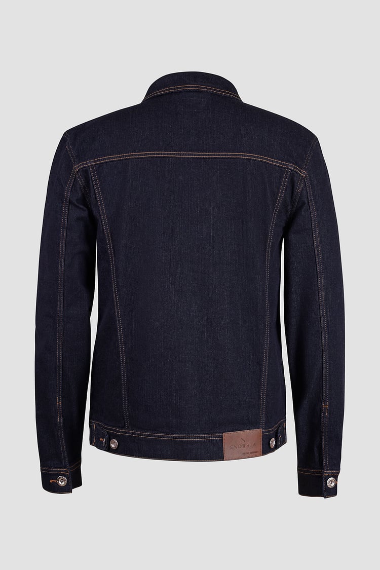 Long Sleeve Raw Denim Jacket