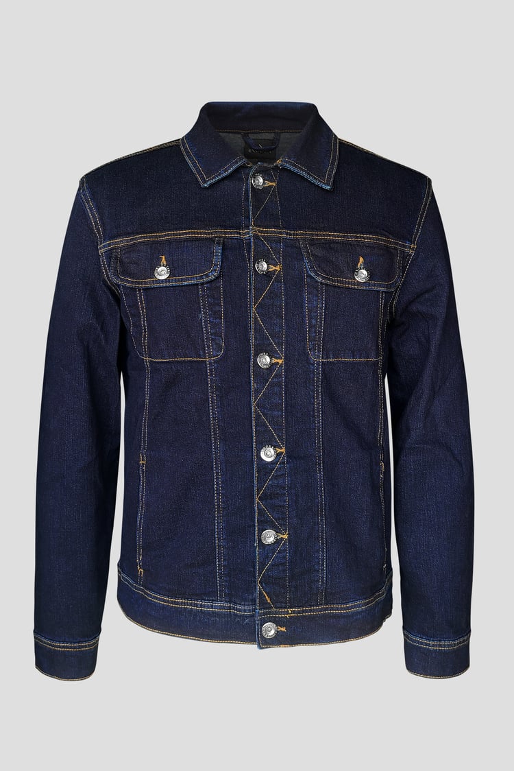 Long Sleeve Raw Denim Jacket