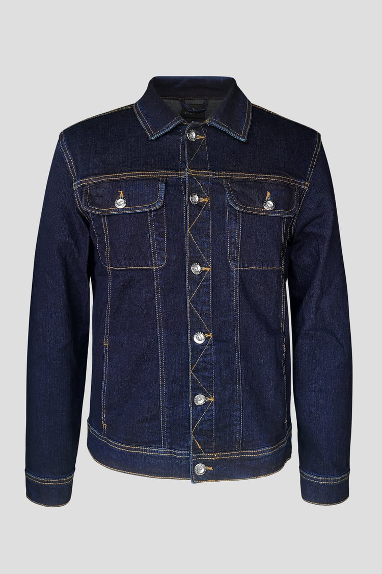 Long Sleeve Raw Denim Jacket