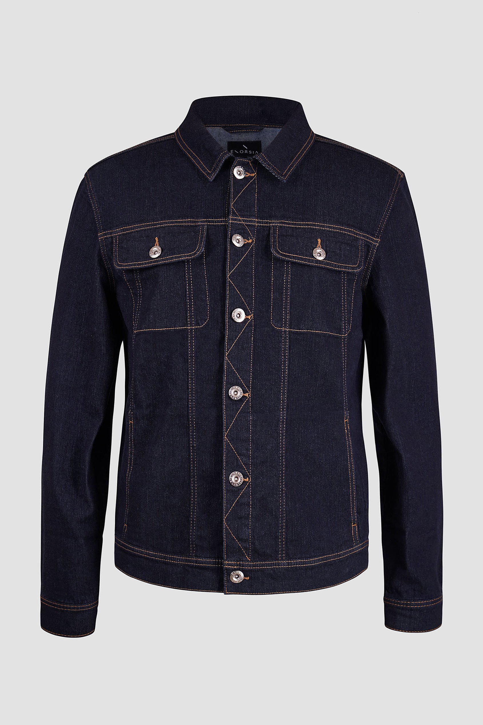 Long Sleeve Raw Denim Jacket