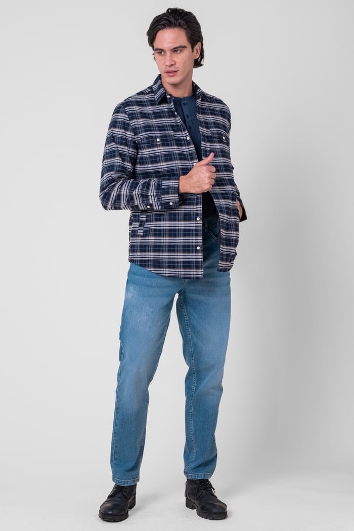 Light Padded Check Over Shirt