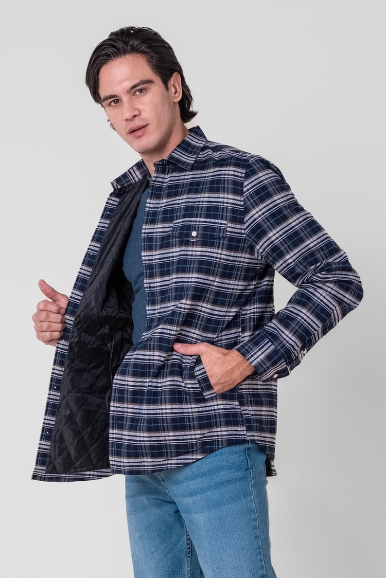 Light Padded Check Over Shirt