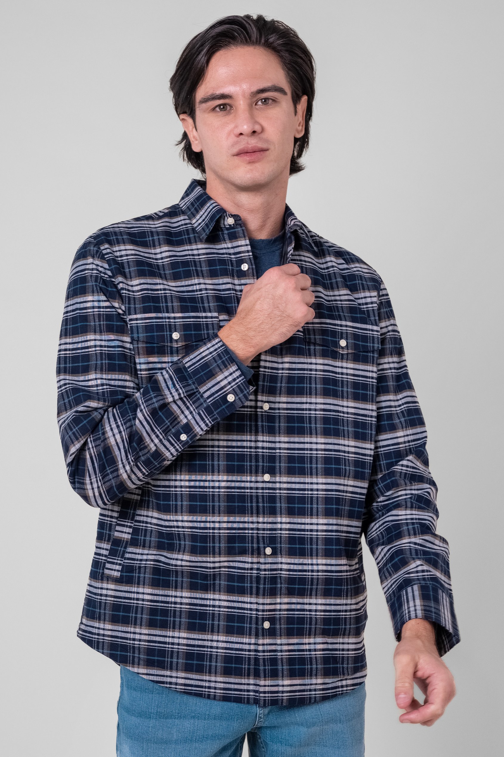 Light Padded Check Over Shirt
