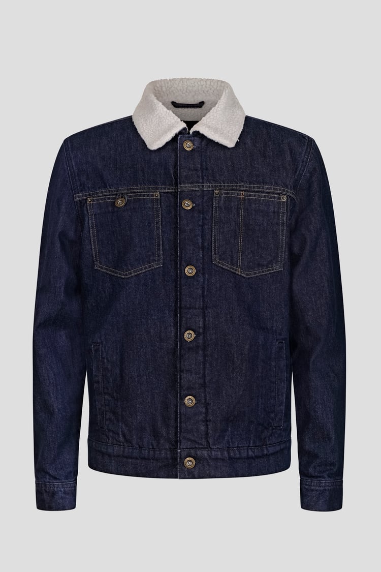 Men's Borg Collar Denim Jacket
