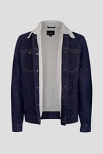 Men's Borg Lined 100% Cotton Denim Jacket