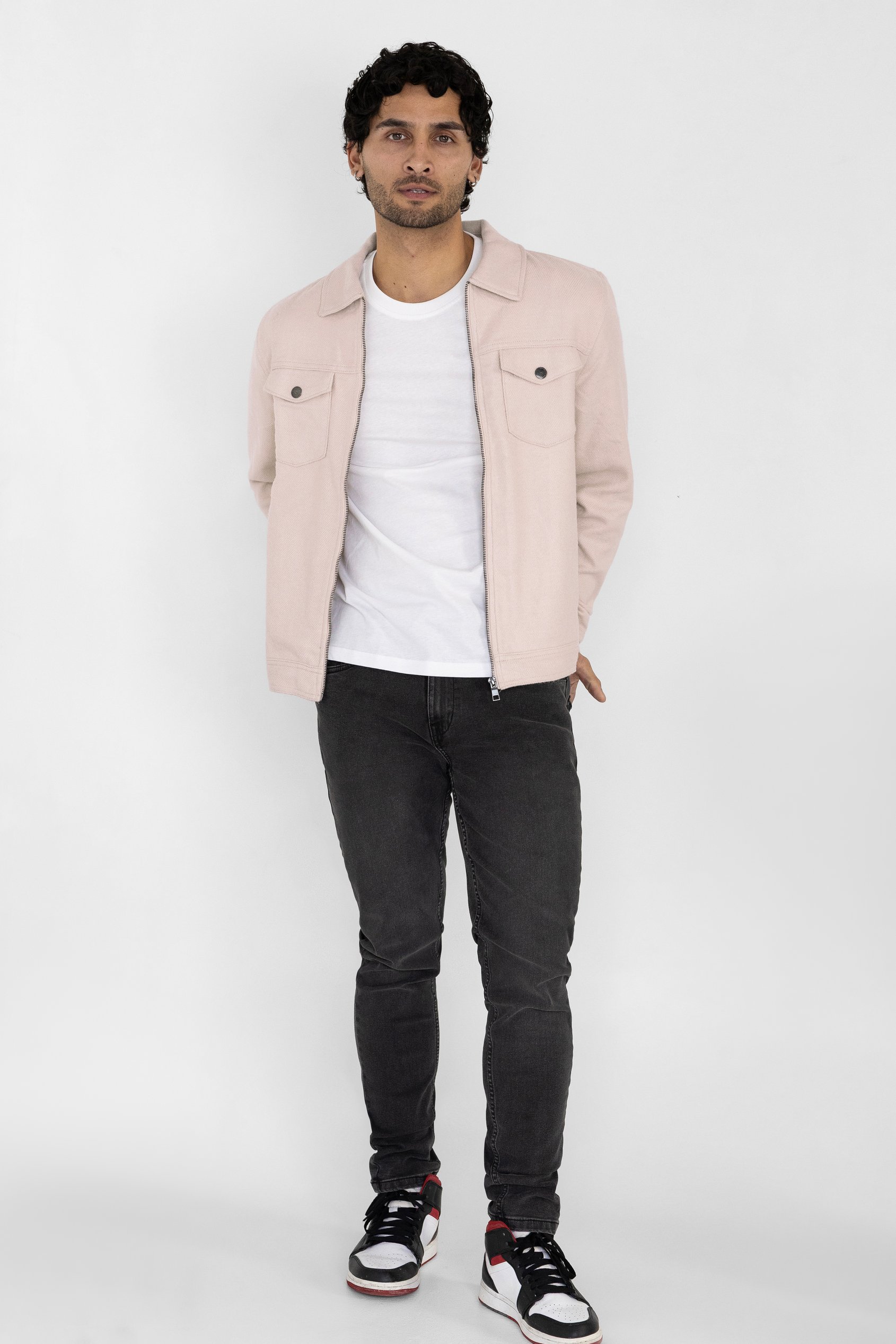 Ecru Cream Viscose Blend Lined Jacket