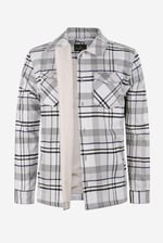 Borg Lined Plaid Check Shacket