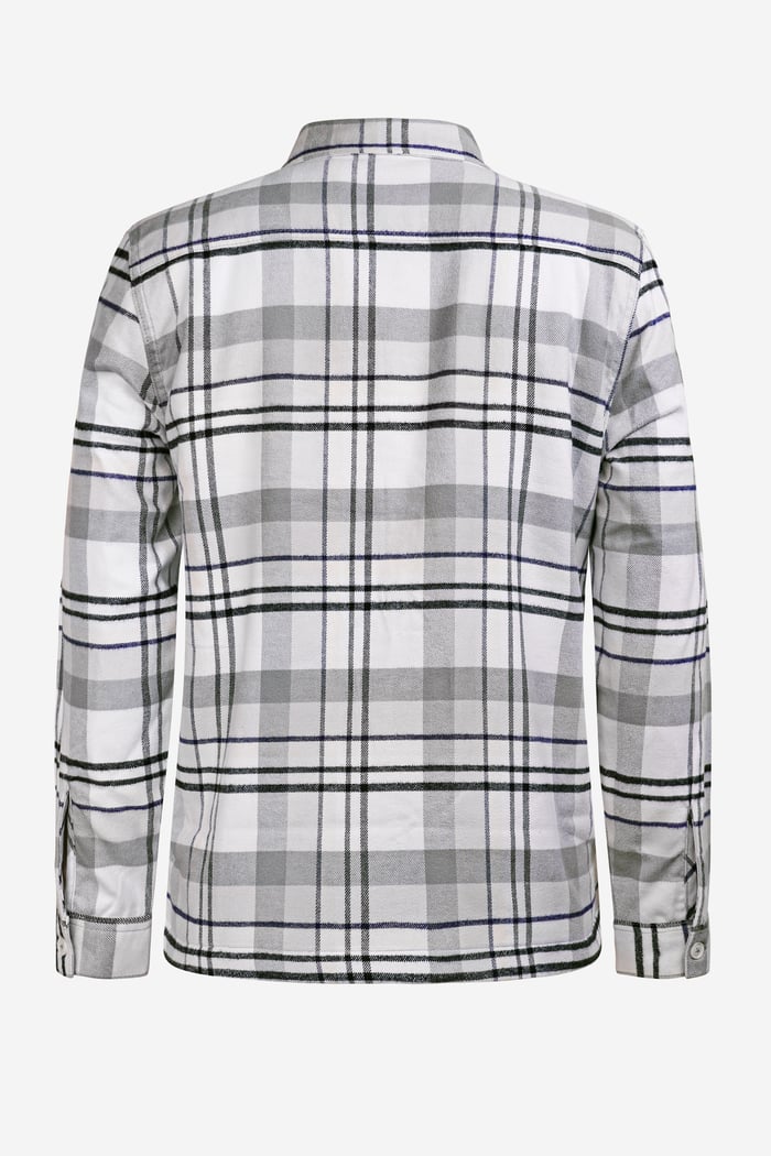 Borg Lined Plaid Check Shacket