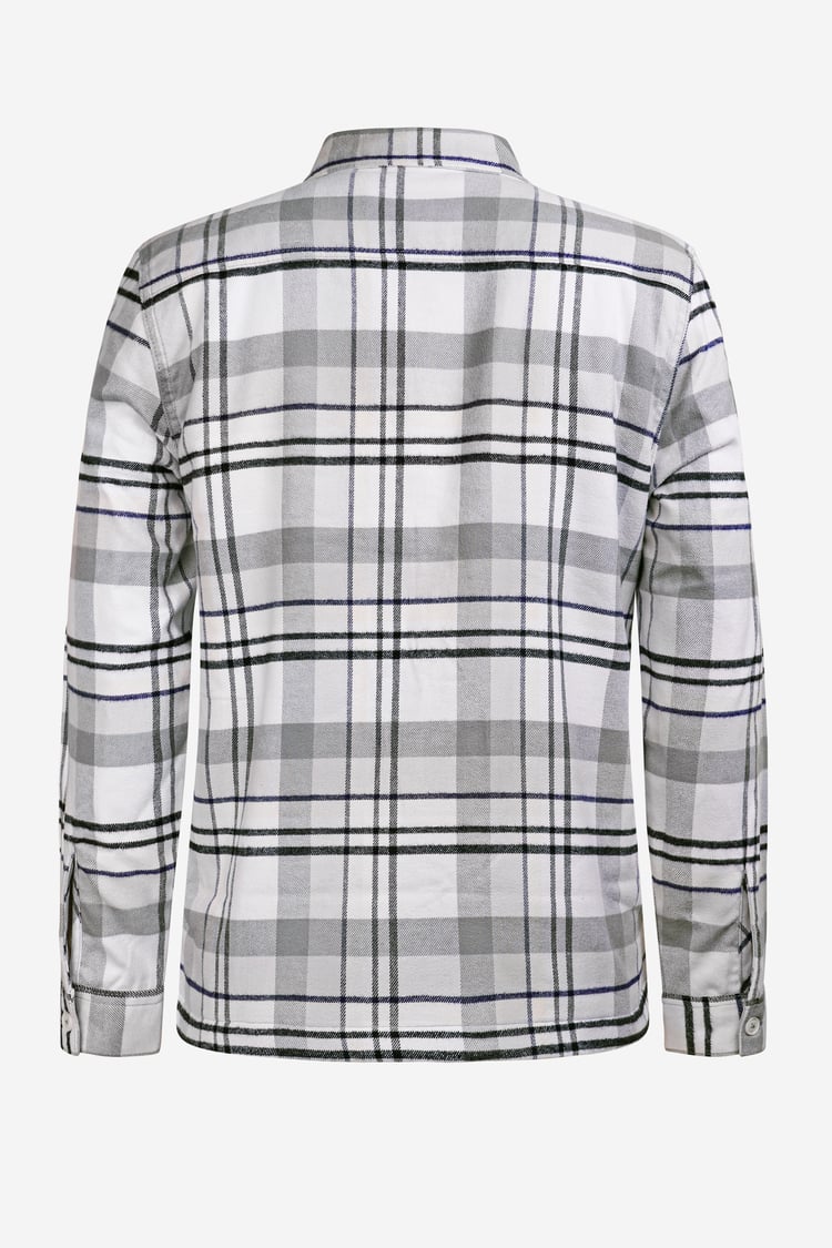 Borg Lined Plaid Check Shacket