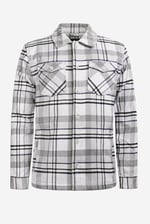 Borg Lined Plaid Check Shacket