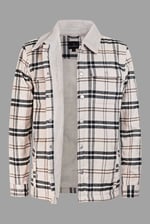 Tartan Check Borg Lined Shacket